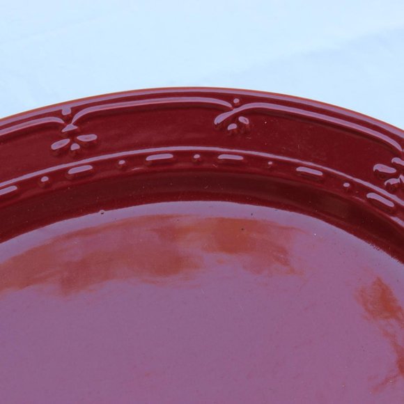 LARGE FIRENZA CINNAMON OVAL PLATTER 14 5/8” x 11” DISHWASHER MICROWAVE SAFE MINT - Picture 2 of 4